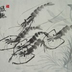 Calligraphy-and-painting-traditional-chinese-painting-font-b-shrimp-b-font-fun-font-b-picture-b